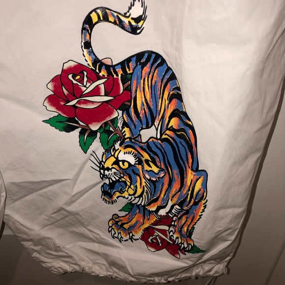 New Don Ed Hardy Y2K 90s Urban Outfitters Cargo Parachute Rave Pants sz XL - Picture 2 of 6